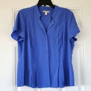 Dana buchman blue dressy top